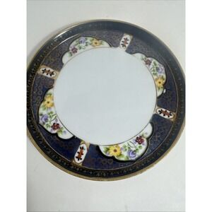 Noritake Hand Painted 7' Plate Flowers‎ Made In Japan